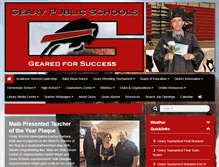 Tablet Screenshot of gearyschools.org